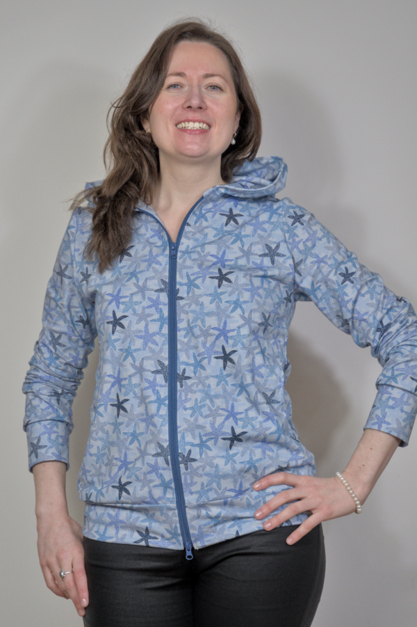 SiSie Shirtjacke mit Kaputze #11515